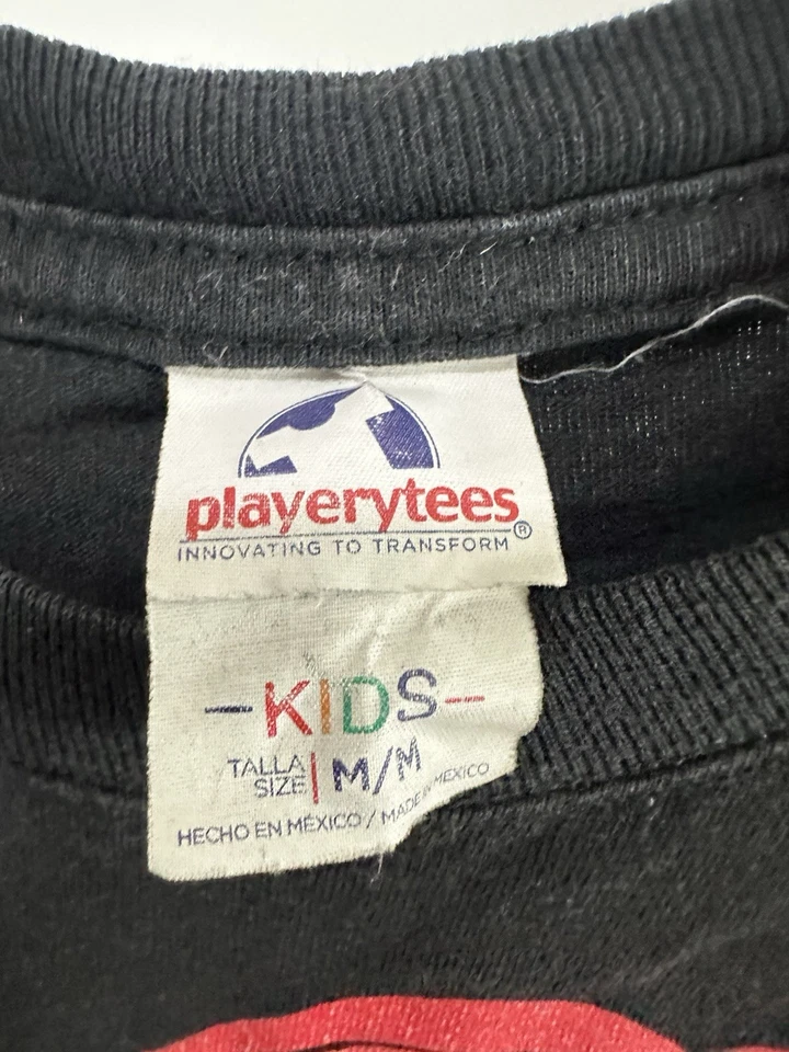 VTG Ariel Disney Bad Biker Chick Eric Tattoos Whiskey T-Shirt YOUTH M 14.5x17.5 - Imagem 3 de 4