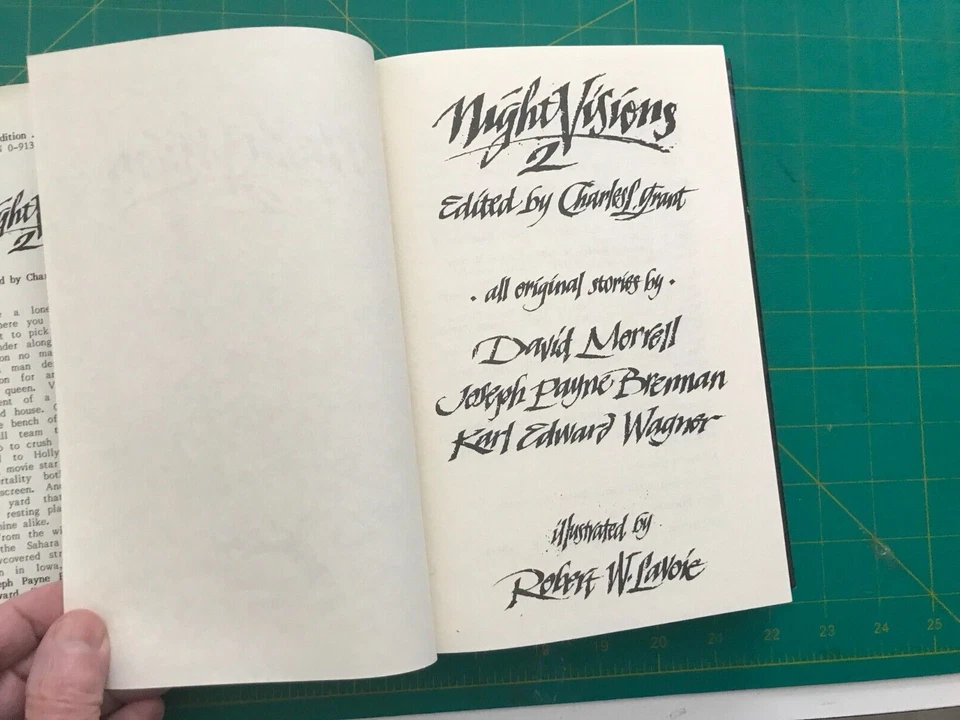Night Visions 2 Charles L. Grant David Morrell Dark Harvest 1st Edition - Image 2 of 3