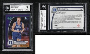 2024-25 Bowman U Chrome Purple Refractor /399 Kon Knueppel #48 BGS 9 MINT