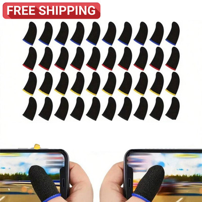 10/20x Gaming Finger Sleeves Anti Sweat Touchscreen Finger Glove for Mobile PUBG
