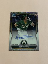 Henry Bolte 2023 Bowman Chrome Mega Box Refractor Auto Autograph #7