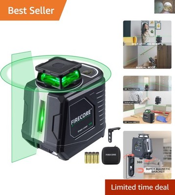 Lightweight 360° Laser Level with Water/Dust Resistance - Perfect for Every Task
