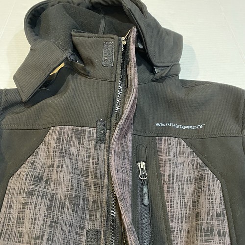 Weatherproof Boys Black Lined Hooded Zip Up Jacket Size Small (8) - Picture 9 of 11