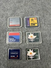 Vintage CompactFlash CF Memory Card Lot Assorted Sizes SanDisk Kingston Lexar
