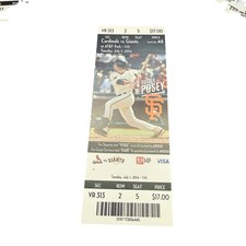 San Francisco Giants Buster Posey 2014 MLB Baseball Ticket Stub Cardinals