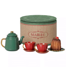 Maileg Christmas Tea Party, Mouse - Red/Green NEW