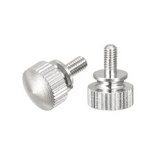 Knurled Thumb Screws M3x6mm Brass Shoulder Bolts Grip Knobs Nickel Plated 2Pcs