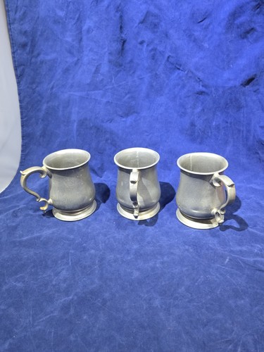 3 Vintage Wilton Armetale Pewter Mug 16 oz Made in USA - Picture 2 of 15