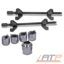ENVA UNIVERSAL KFZ AUTO FEDERSPANNER 2-TLG + 5 Stück FEDERBEIN-EINSATZ FÜR VW MB