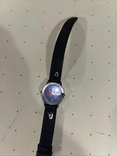 Harry Potter Wrist Watch Black Band Silver Tone Harry Flying on Broom Quidditch