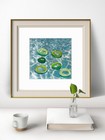 First In Line To Lazy River Contemporary Original Acrylic 12x12 Painting Signed — photo 3
