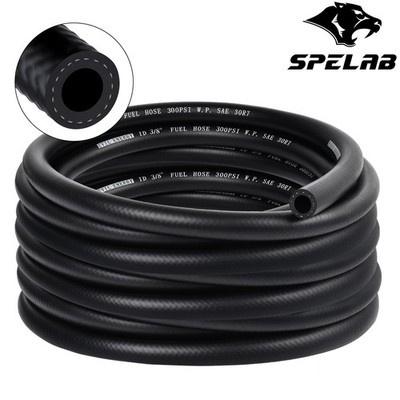 SPELAB Fuel Line Hose Gas Lines Rubber NBR Push on Hose 3/8'' 25Ft Fuel Hose