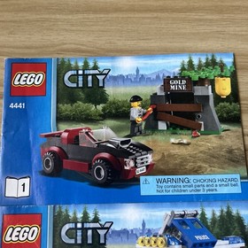 LEGO&reg; City 4441 Police Dog Van Instruction Manuals Only! Red Crooks Getaway Car