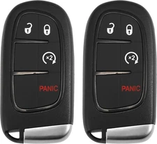 X AUTOHAUX 2pcs 433MHz GQ4-54T Replacement Keyless Entry Remote Car Key Black 