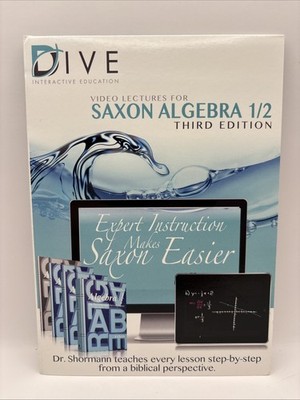 SAXON Math Algebra 1/2 Video Lessons 3rd Edition DIVE CD