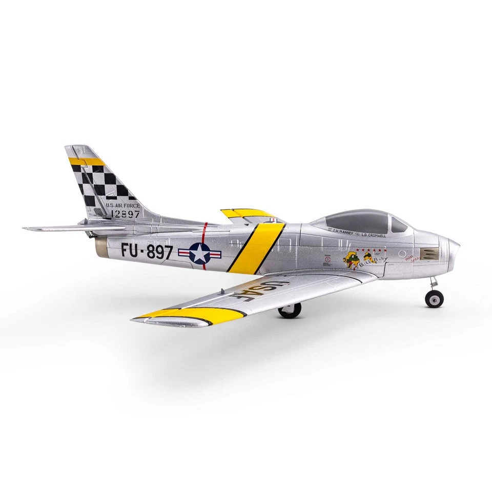 E-flite - EFLU7050 UMX F-86 Sabre 30mm EDF Jet BNF Basic w/ AS3X & SAFE Select - Image 4 of 4