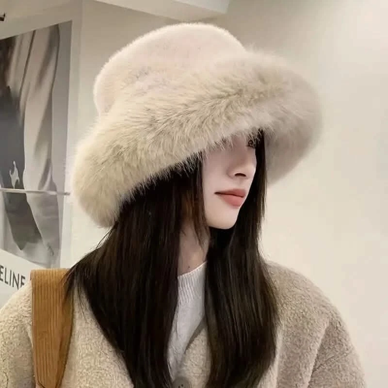 Wide Brim Fluffy Bucket Hat
Opens in a new window or tab