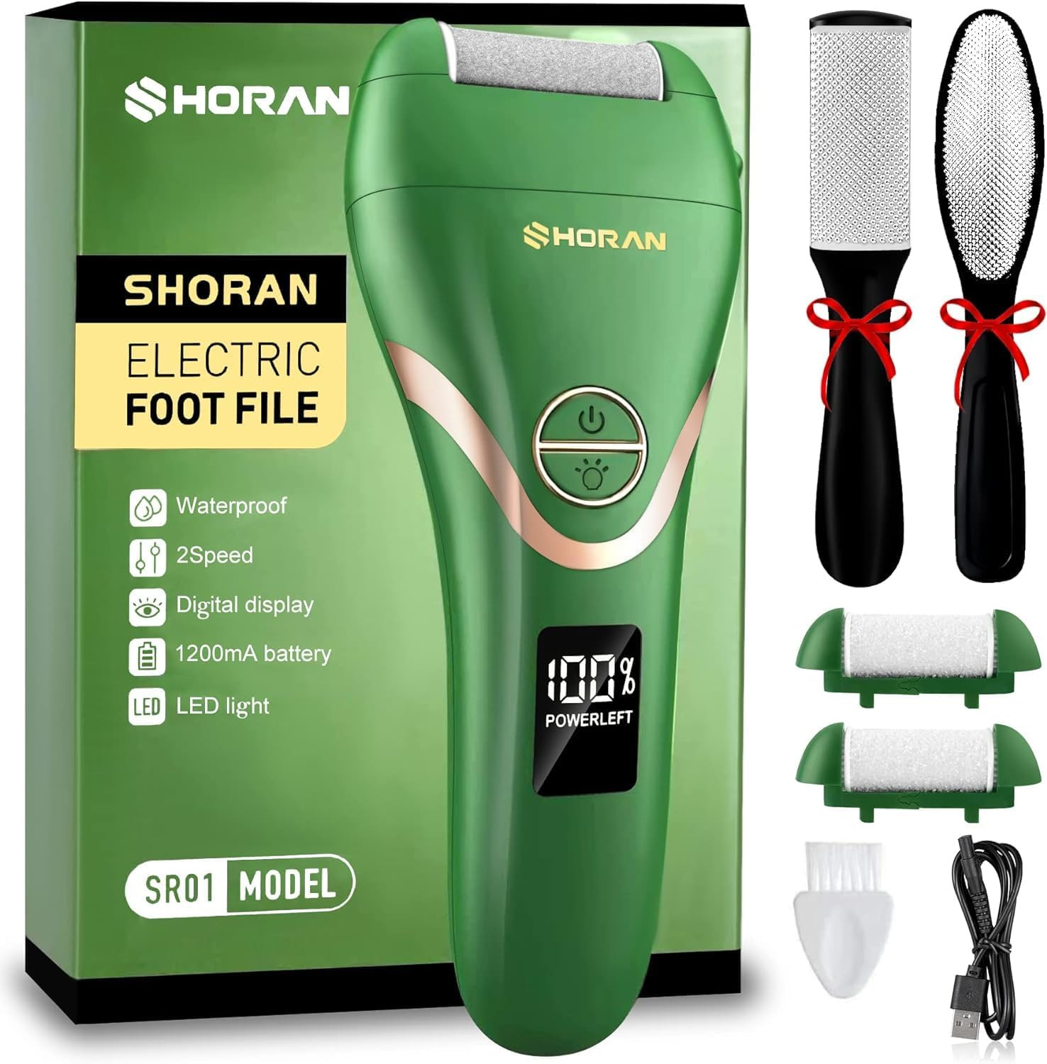Electric Foot File Feet Hard Skin Remover, Professional Callus Remover Foot Grin