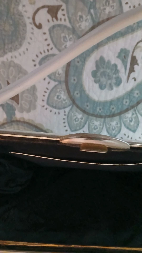 BOLSO DE MANO Marco NATURALIZADOR Vintage MOD AÑOS 60 Patente Blanco Mango Superior Foto 2 de 4