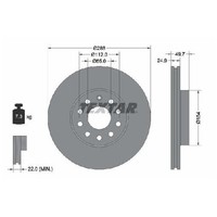 2X Bremsscheibe Vorne FüR Ford Tourneo 1.5 2.0 22 Bis 26 Textar Dcya Dnna