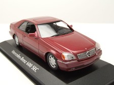 Minichamps 1 43 MERCEDES BENZ 600 SEC COUPE RED METALLIC 1992