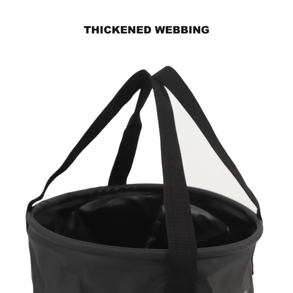 Zusammenklappbarer Eimer Faltbarer Wassereimer Mit Griff 10 L Tragbarer - Bild 2 von 4