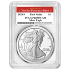 2024-S $1 1-oz Proof American Silver Eagle PCGS PR69DCAM FS San Francisco Label