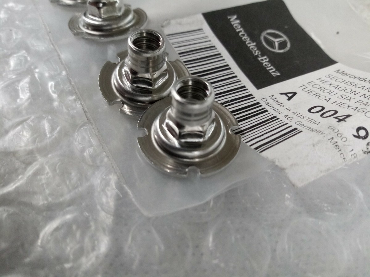Genuine Mercedes-Benz Hexagon Nut W Collar 004-990-00-50 Qty.4 | eBay