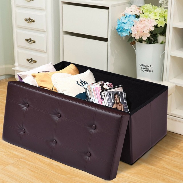 30 Large Folding Ottoman Storage Seat | eBay