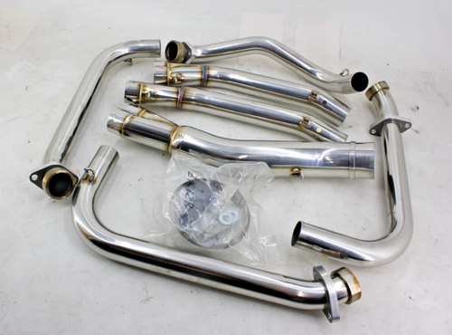 NOS 2000-2005 KAWASAKI NINJA ZX12R STAINLESS EXHAUST HEADERS MID PIPES MANIFOLD