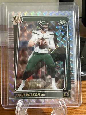 Zach Wilson RARE 2021 Clearly Donruss Mosaic Holo Case Hit SSP Find Another? RC
