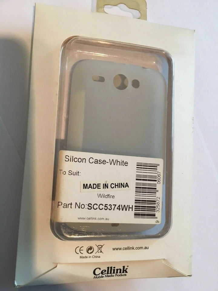 HTC Wildfire Silicon Case in White SCC5374WH Brand New & Sealed in the packaging - image 2 of 2