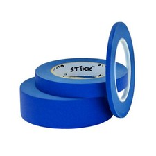 .25-.75-1.5" 1/4 3/4 1.5" x 60yd 6mm 18mm 36mm STIKK Blue Painters Masking Tape