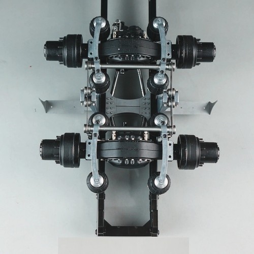 Single Holder 8 Air Bag Tandem Suspension System 1/14 For Tamiya Scania Man Car - Picture 3 of 14