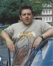 NICK FROST SIGNED 'SHAUN OF THE DEAD' 8x10 MOVIE PHOTO w/COA ACTOR HOT FUZZ
