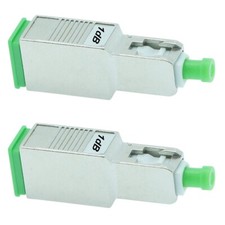 2x 1dB SC APC Connector Fiber Optic Optical Attenuator Single Mode Metal Green
