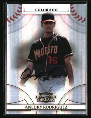 Aneury Rodriguez 2008 Donruss Threads 49/975 #59 Baseball Card