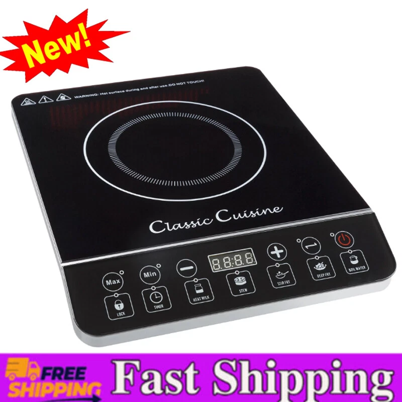 Classic Cuisine Single Burner Induction Cooktop Electric Hot Plate Stove  Burner | eBay