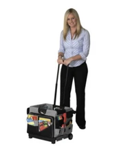 ECR4Kids Universal Rolling Teacher Storage Cart Gray New