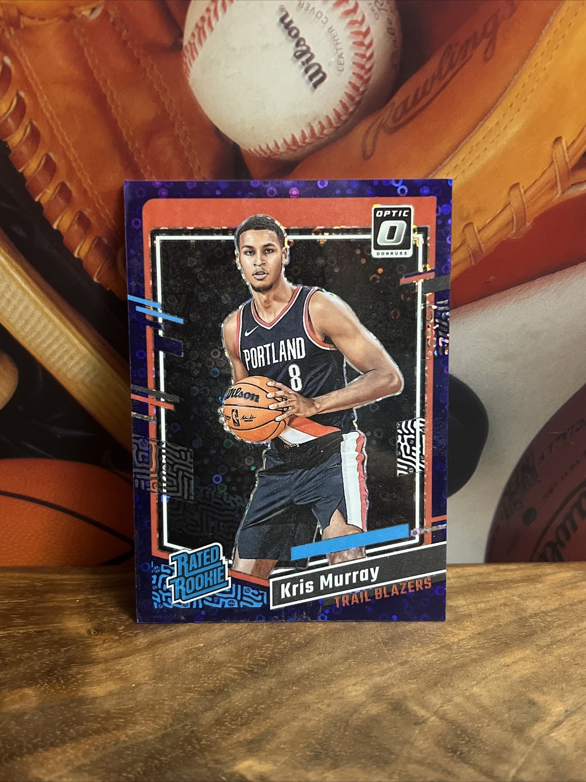 2023 Donruss Optic Rated Purple Fast Break Prizm /99 Kris Murray #213 Rookie RC