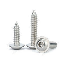 Viti autofilettanti testa rondella flangiata pulsante esagonale acciaio inox 304