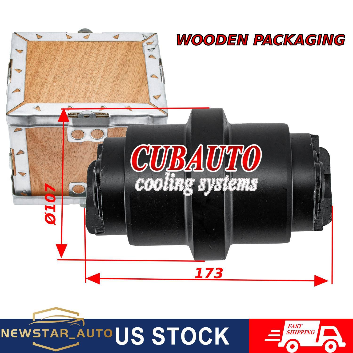 Heavy Duty Bottom Roller Undercarriage Fits John Deere 35D Excavator Black