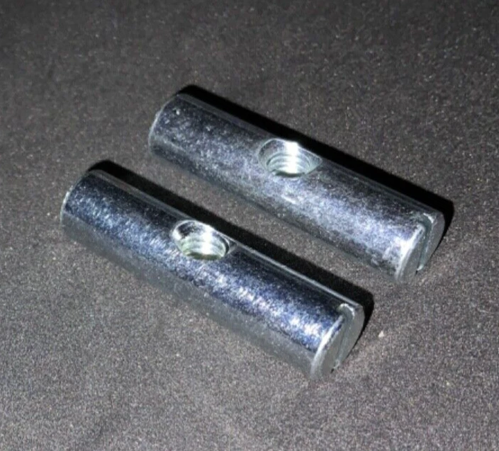 Dos (2) manguitos de tuerca cruzada Ikea M6 40 mm parte # 121121 Foto 2 de 3