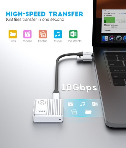 iDiskk M.2 2230 NVMe SSD Enclosure,USB C 3.2 Gen 2 Type-C 10Gbps Fits M Key & Si - 第 2/12 張圖片
