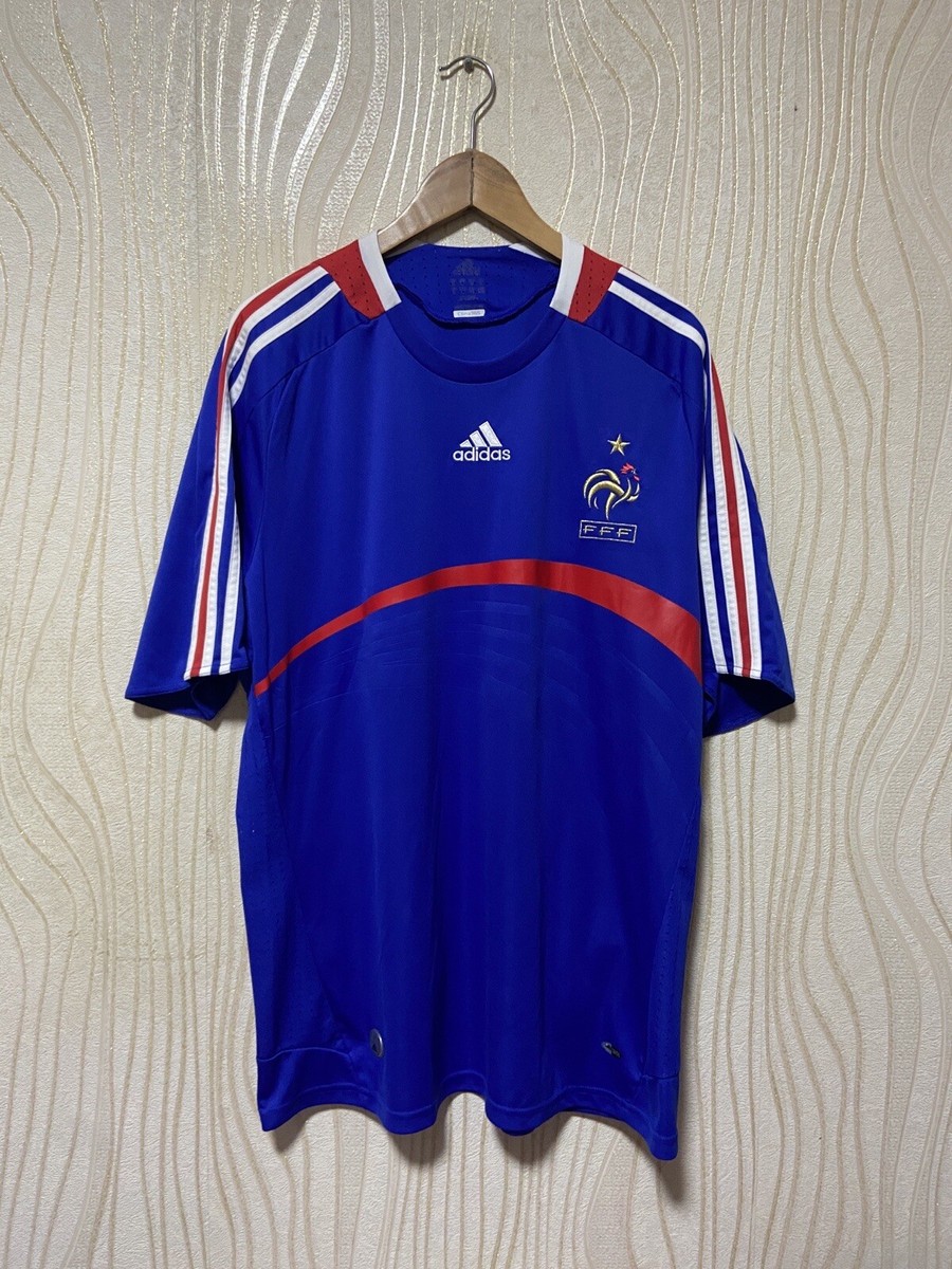 FRANCE 2007 2008 HOME FOOTBALL SHIRT SOCCER JERSEY ADIDAS 620139