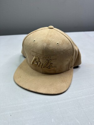 New Mitchell & Ness Snapback Hat Mens Beige OS Chicago Bulls Suede Basketball