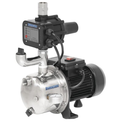 3/4 HP Dual Application Stainless Steel Shallow Well Booster Pump 15 GPM 64 PSI