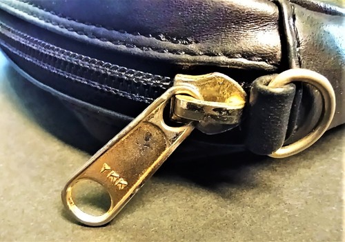 Vintage MICHEL JORDI 5""x7"" Umhängetasche/Gürteltasche grün Wildleder schwarz Leder EUC - Bild 8 von 10