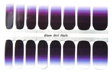 Purple Ombre Nail Polish Strips / Nail Wraps / Nail Stickers