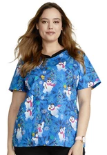 Frosty The Snowman Cherokee Scrubs Warner Bro Tooniforms V Neck Top TF671 FRNR